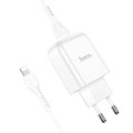 HOCO ładowarka sieciowa USB A + kabel USB A do Lightning 2A N2 biała-1 176