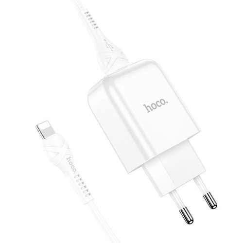 HOCO ładowarka sieciowa USB A + kabel USB A do Lightning 2A N2 biała-1 176