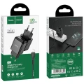 HOCO ładowarka sieciowa USB A + kabel USB A do Lightning 2,1A N2 czarna-7 177