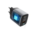 FORCELL F-ENERGY GaN III VT-37 ładowarka sieciowa z wyświetlaczem LCD 2 x Typ C + USB A PD QC4.0 SAM SFC2.0 3,45A 70W szara-4 178