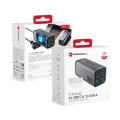 FORCELL F-ENERGY GaN III VT-51 ładowarka biurkowa 2 x Typ C + 2 x USB A PD QC4.0 SFC2.0 5A 100W szara-1 180