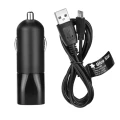 BLUE STAR ładowarka samochodowa 2A USB A + kabel USB A do Micro USB czarna-2 183