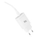 BLUE STAR ładowarka sieciowa 3A 18W Typ C + kabel Typ C do Lightning PD QC4.0 TFK-TC-1099C biała-6 207