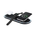 FORCELL F-ENERGY Ellipse ładowarka indukcyjna 3w1 kompatybilna z Apple Qi QC 15W czarna-2 269