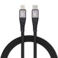 BLUE STAR kabel z oplotem 2,4A Typ C do Lightning TFK-DC-003 1,2 m czarny-1 306