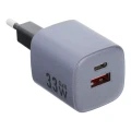 FORCELL F-ENERGY GaN VT-31 ładowarka sieciowa Typ C + USB A PD QC4.0 3A 33W szara-4 311