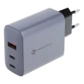FORCELL F-ENERGY GaN VT-42B ładowarka sieciowa 2 x Typ C + USB A PD QC4.0 4A 65W szara-2 313