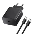 BLUE STAR ładowarka sieciowa 3A 25W Typ C + kabel Typ C do Typ C PD QC4.0 TFB-TC-25WPD czarna-7 333