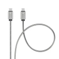 FORCELL F-ENERGY Metal C239 kabel Typ C do Typ C PD QC4.0 5A 100W E-Mark 1 m srebrny-3 337