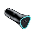 BLUE STAR ładowarka samochodowa 3A 20W Typ C PD QC3.0 AFC czarna-2 342