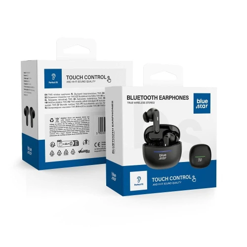 Blue Star słuchawki bezprzewodowe stereo TWS BK44 czarne-1 352