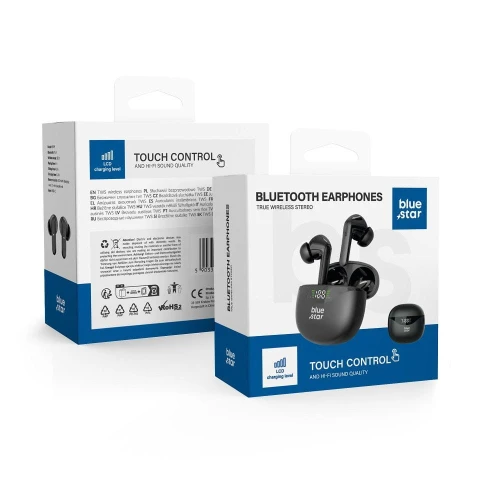 Blue Star słuchawki bezprzewodowe stereo TWS T60 czarne-1 353